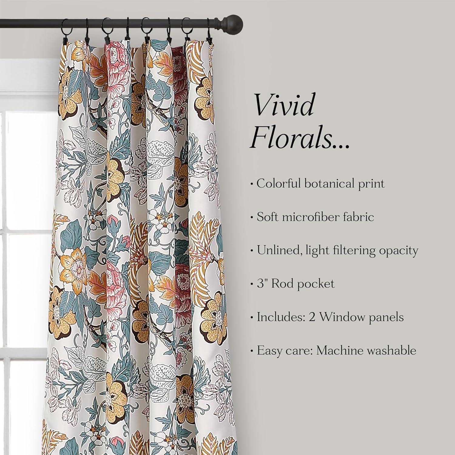 Lush Decor Polyester Room Darkening Curtain Pair (Set of 2)