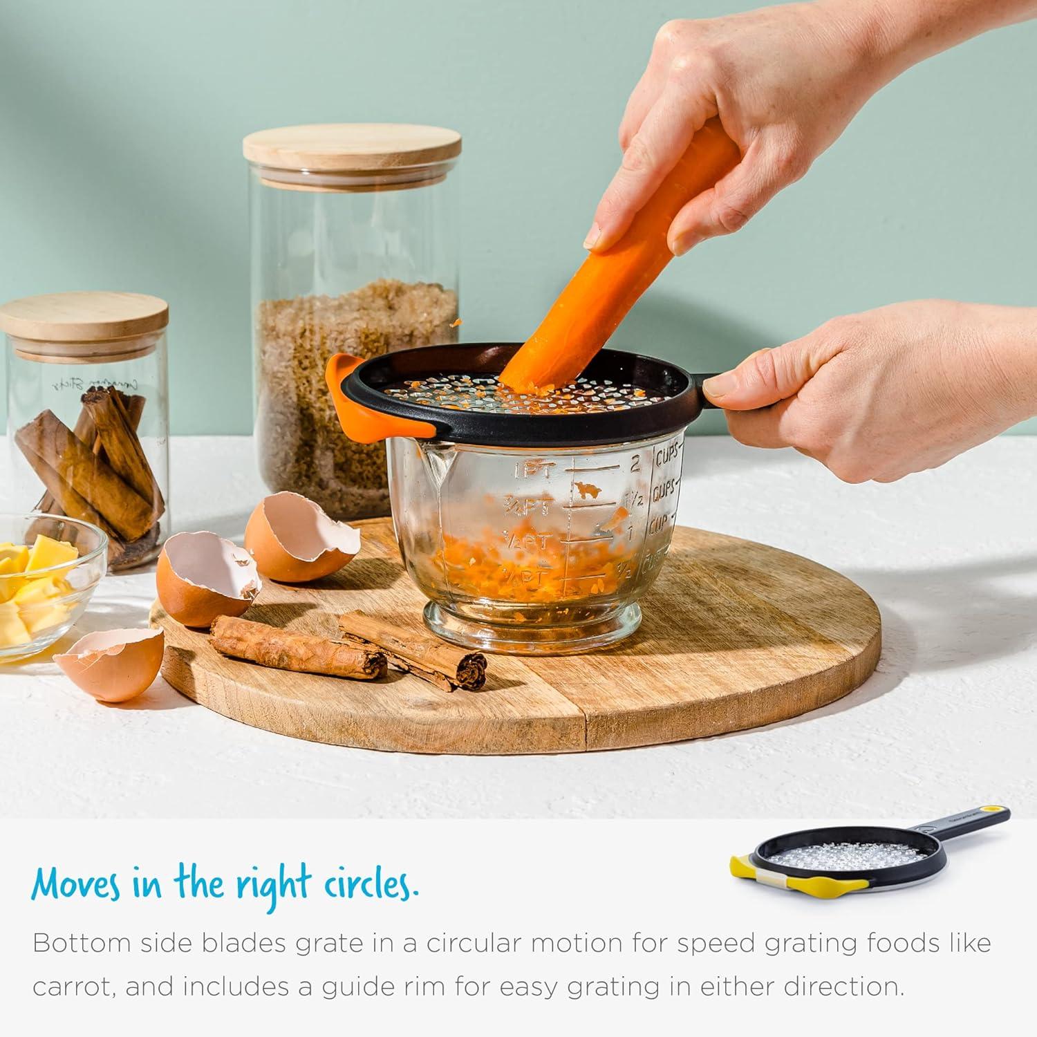 Dreamfarm Ograte Two-Sided Speed Grater | ⅟₄" Coarse Orange