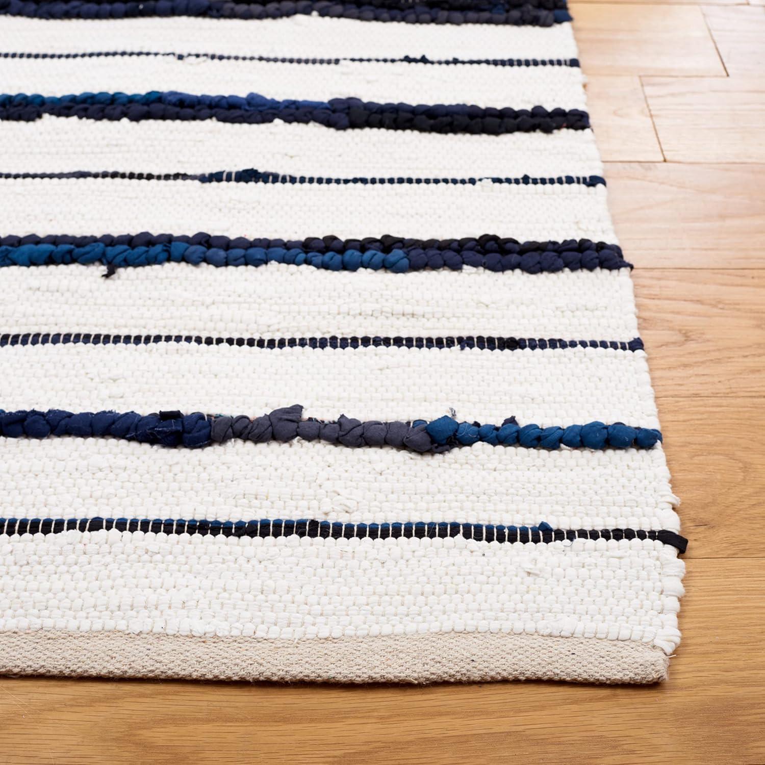 Montauk MTK623 Hand Woven Area Rug - Navy/Ivory - 5'x8' - Safavieh.