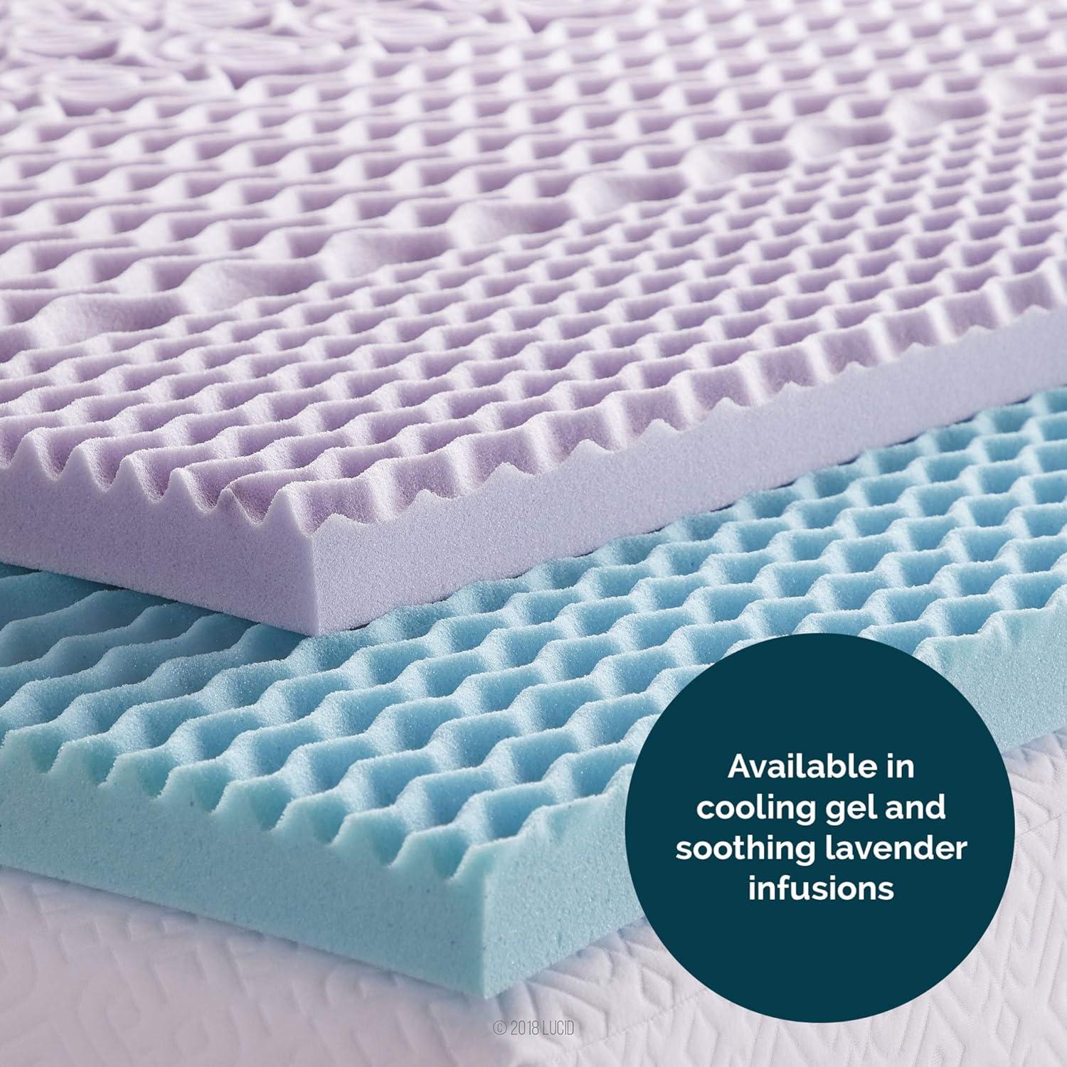 Twin Gel Infused Memory Foam Mattress Topper