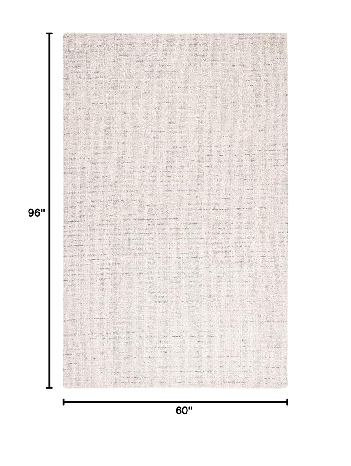 Abstract ABT468 Handmade Indoor Area Rug - Ivory/Light Gray - 5'x8' - Safavieh