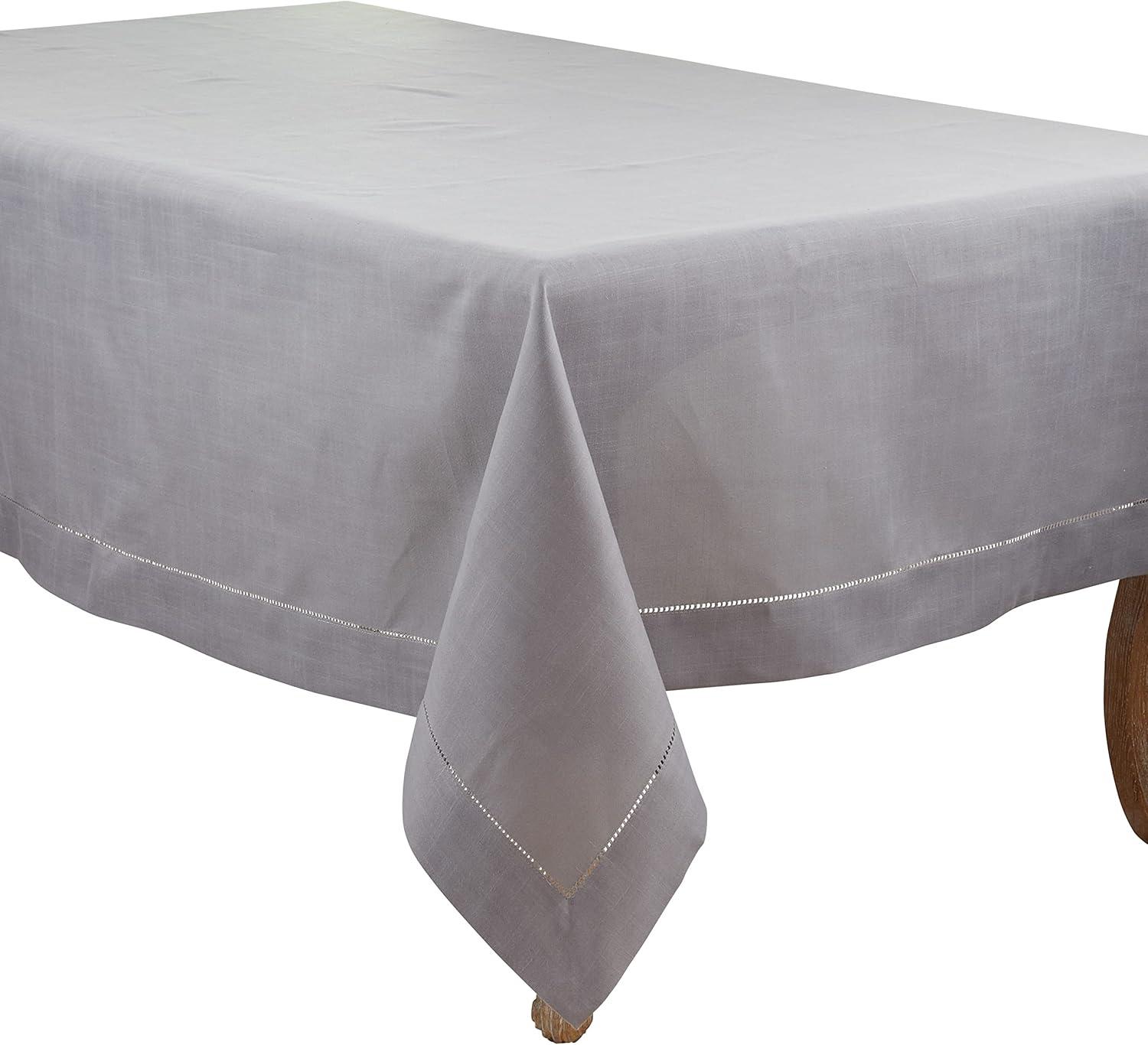 Saro Rochester Collection Solid Color Square Tablecloth