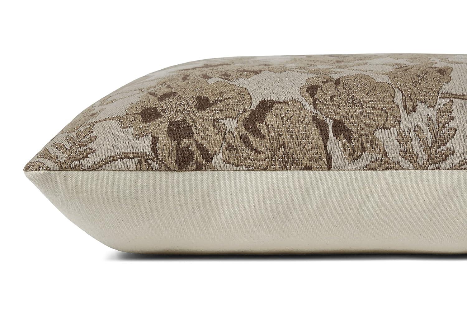 Matilda Pillow x Chris Loves Julia x Loloi - Brown and Natural