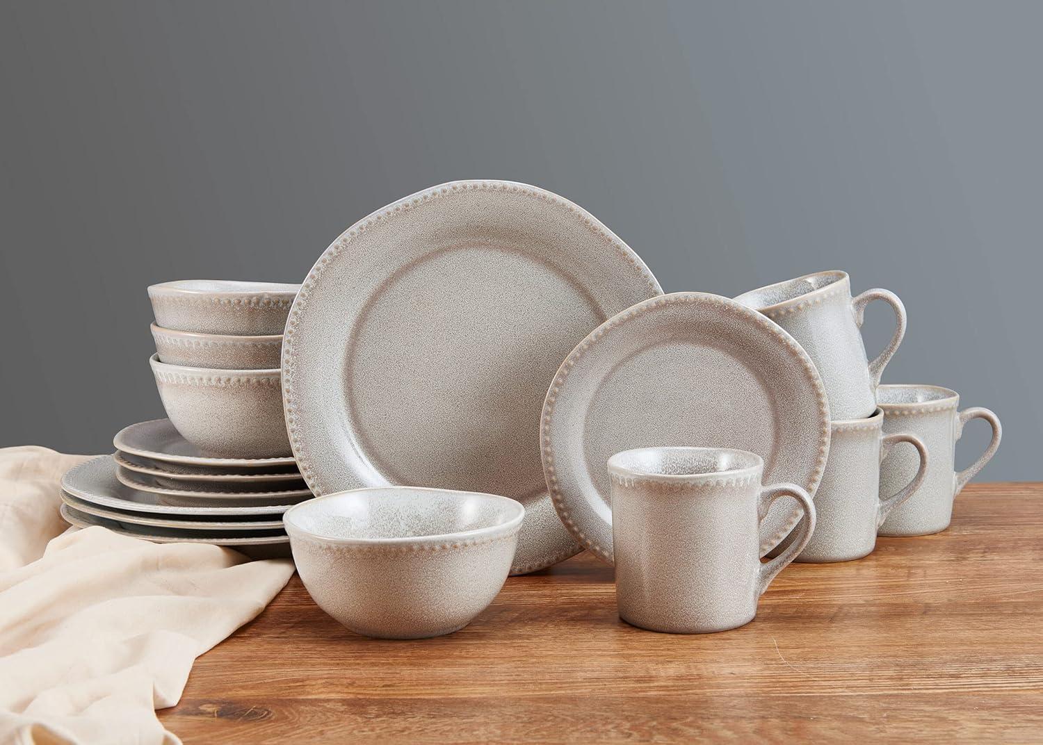 Mikasa Ellie 16-Piece Stoneware Dinnerware Set, Service for 4