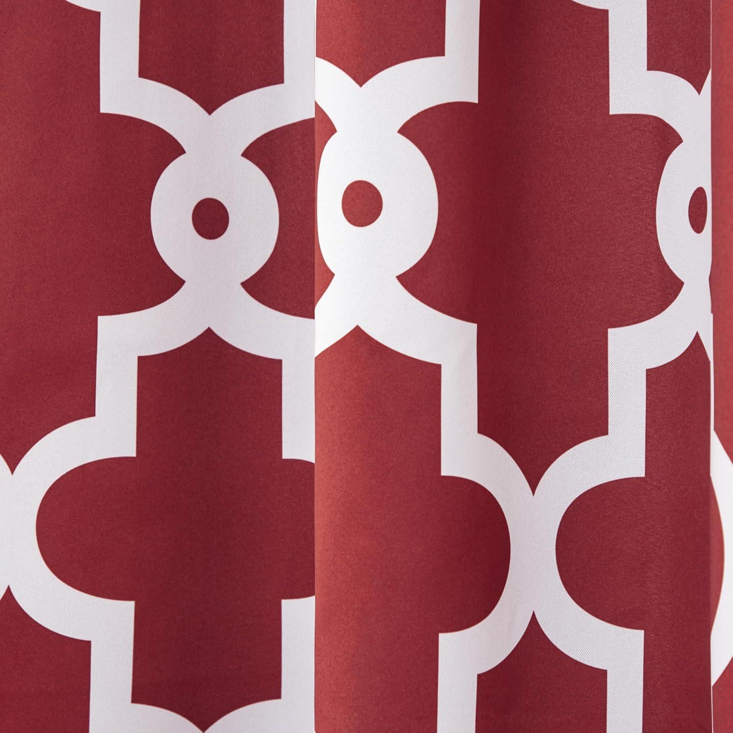 Exclusive Home Ironwork Contemporary Geometric Grommet Room Darkening Curtain Panel, 52" x 84"