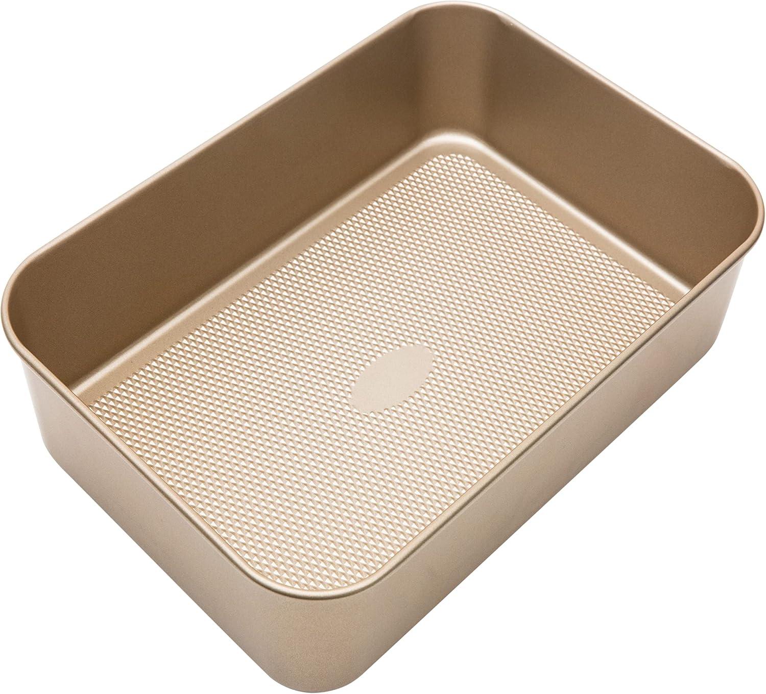 Gold Nonstick Carbon Steel Deep Roasting Pan