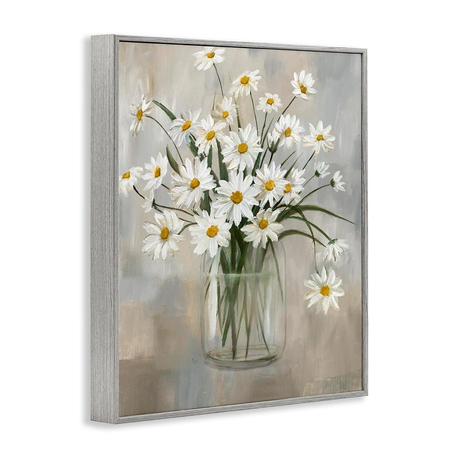 Stupell Industries Daisy Bloom Bouquet Potted Flowers Abstract Pattern by Nan - Painting