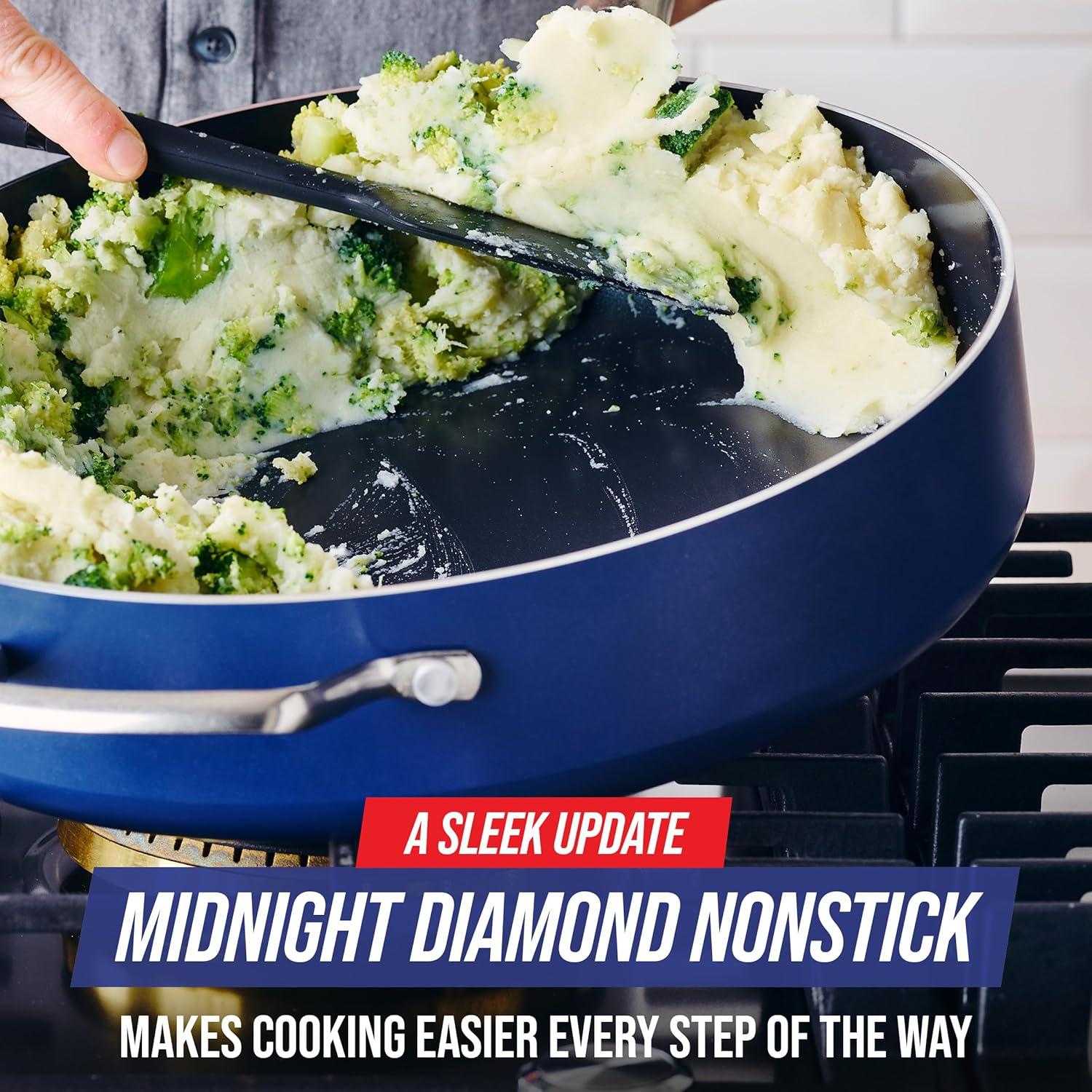 Blue Diamond Blue Diamond 5 qt. Non-Stick Saute Pan with Lid