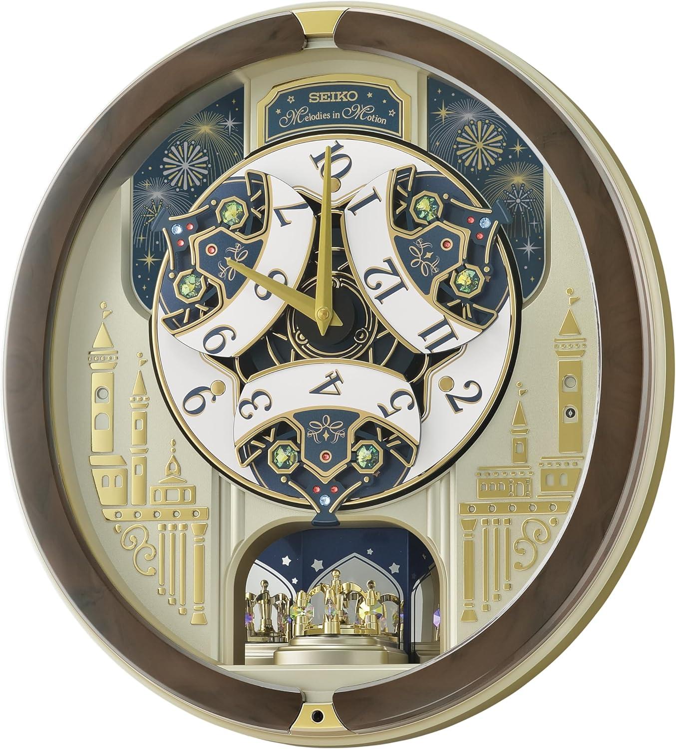 Seiko Melodies In Motion Battery Powered Musical Wall Clock, Plays 45 Melodies