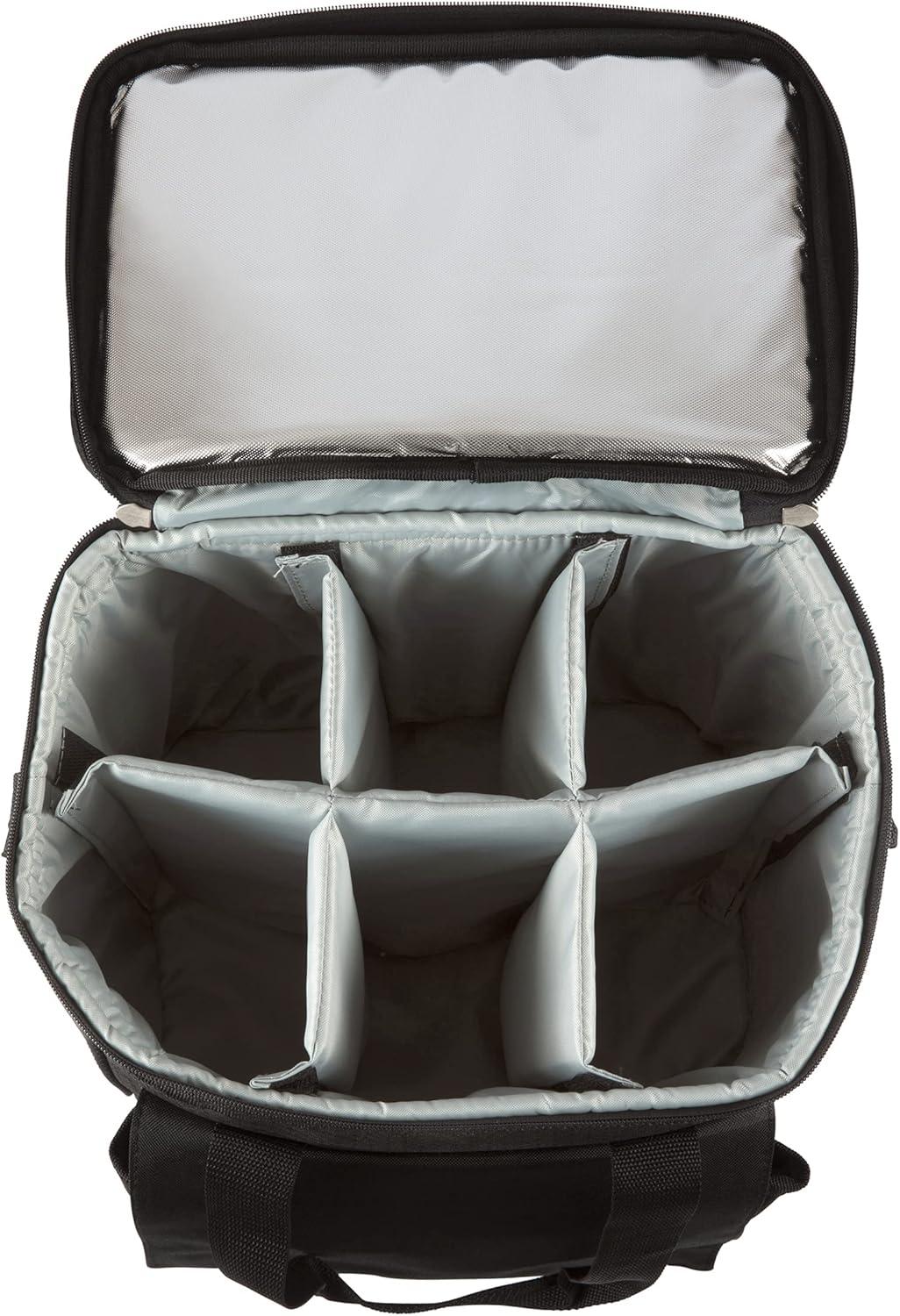 Arlmont & Co. Cellar 6-Bottle Wine Carrier & Cooler Tote with Trolley - Insulated Traveling Portable Wine Bag