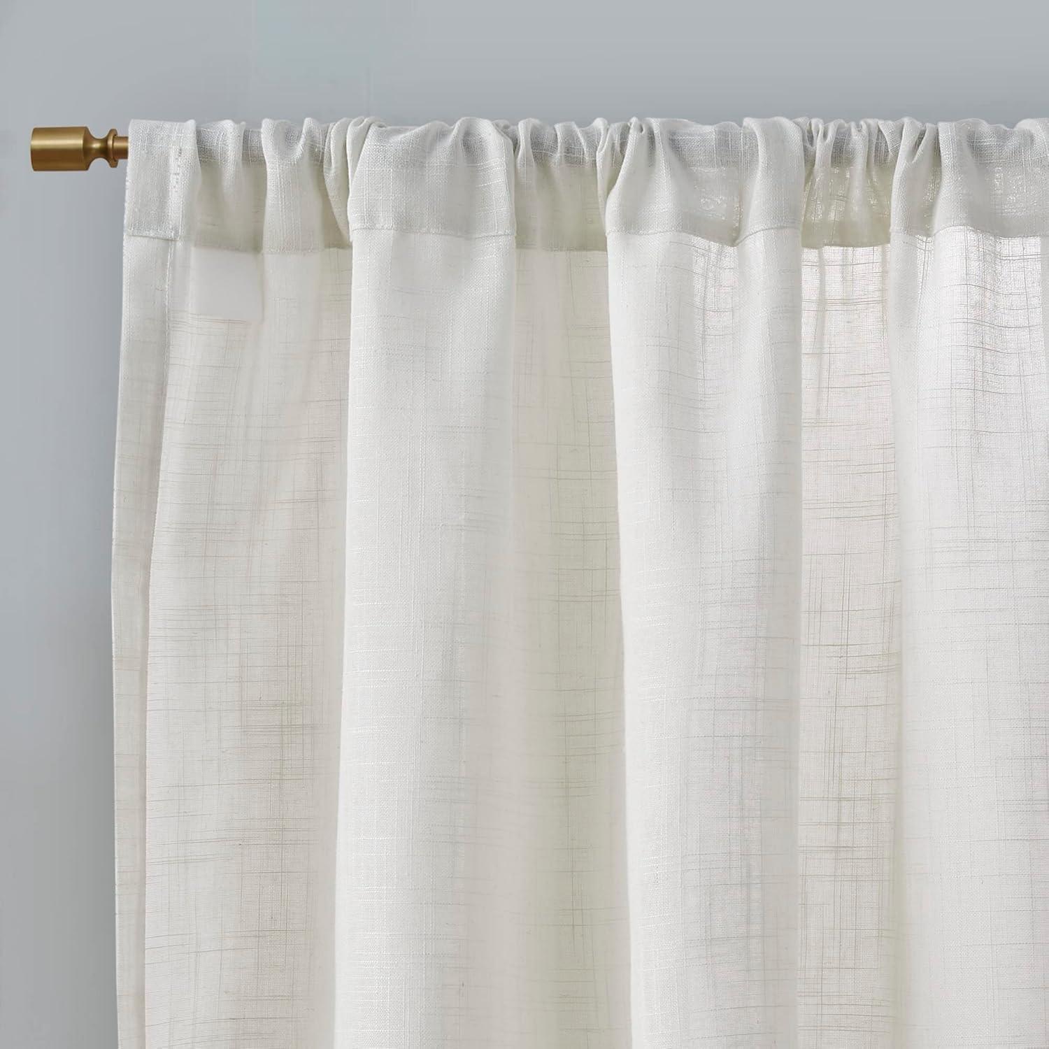 Kyler Linen Blend Light Filtering Curtain Panel Pair