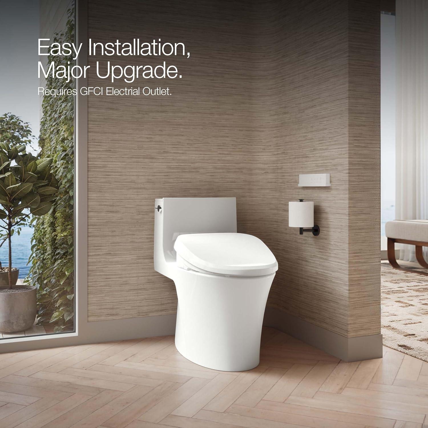 Kohler Purewash E580 Elongated Bidet Toilet Seat K-32330-0