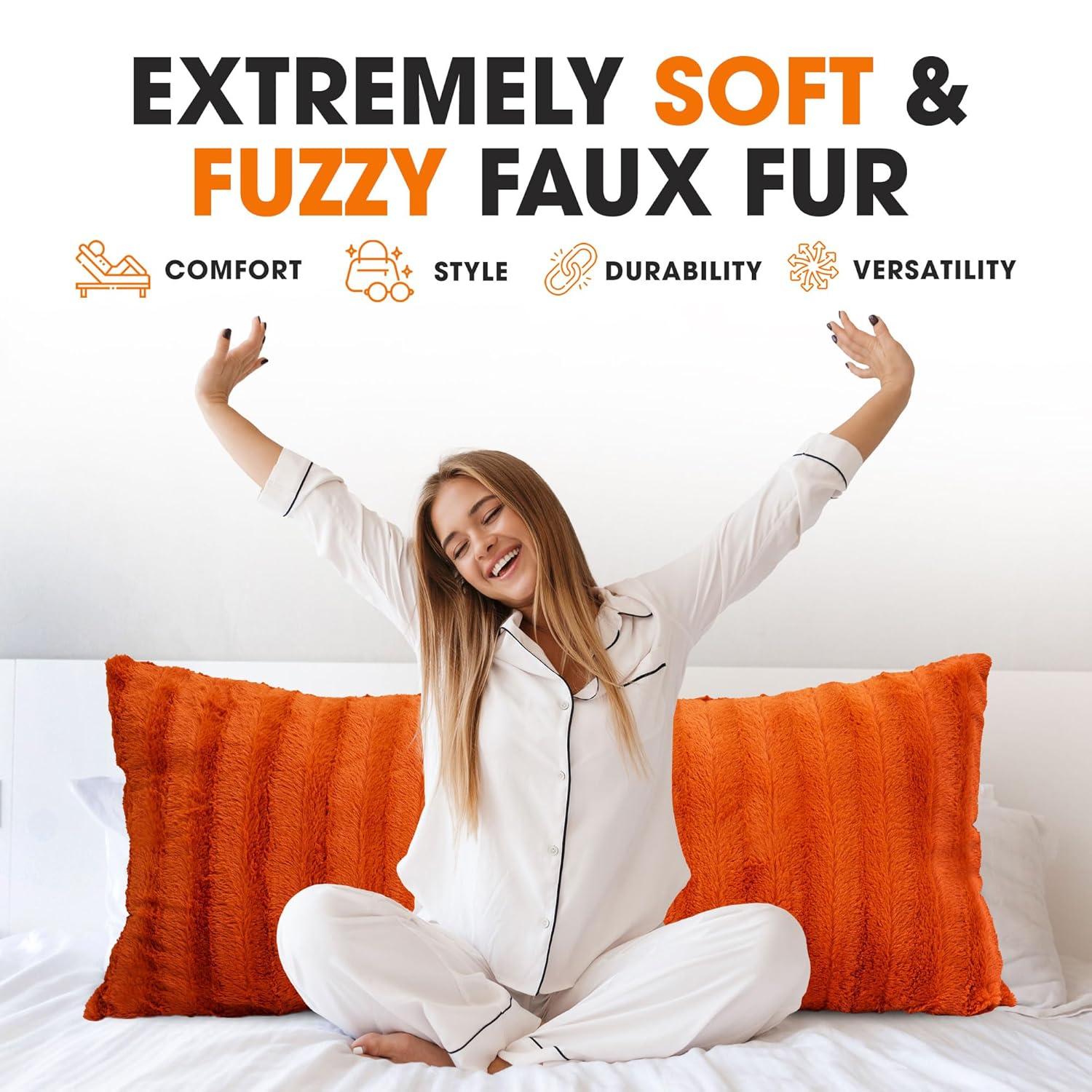 Faux Fur Throw Pillow