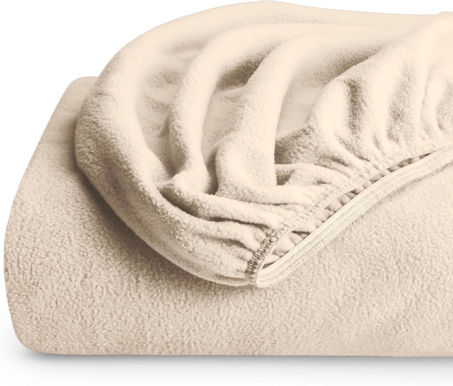 Bare Home Micro Fleece Super Soft Fitted Sheet