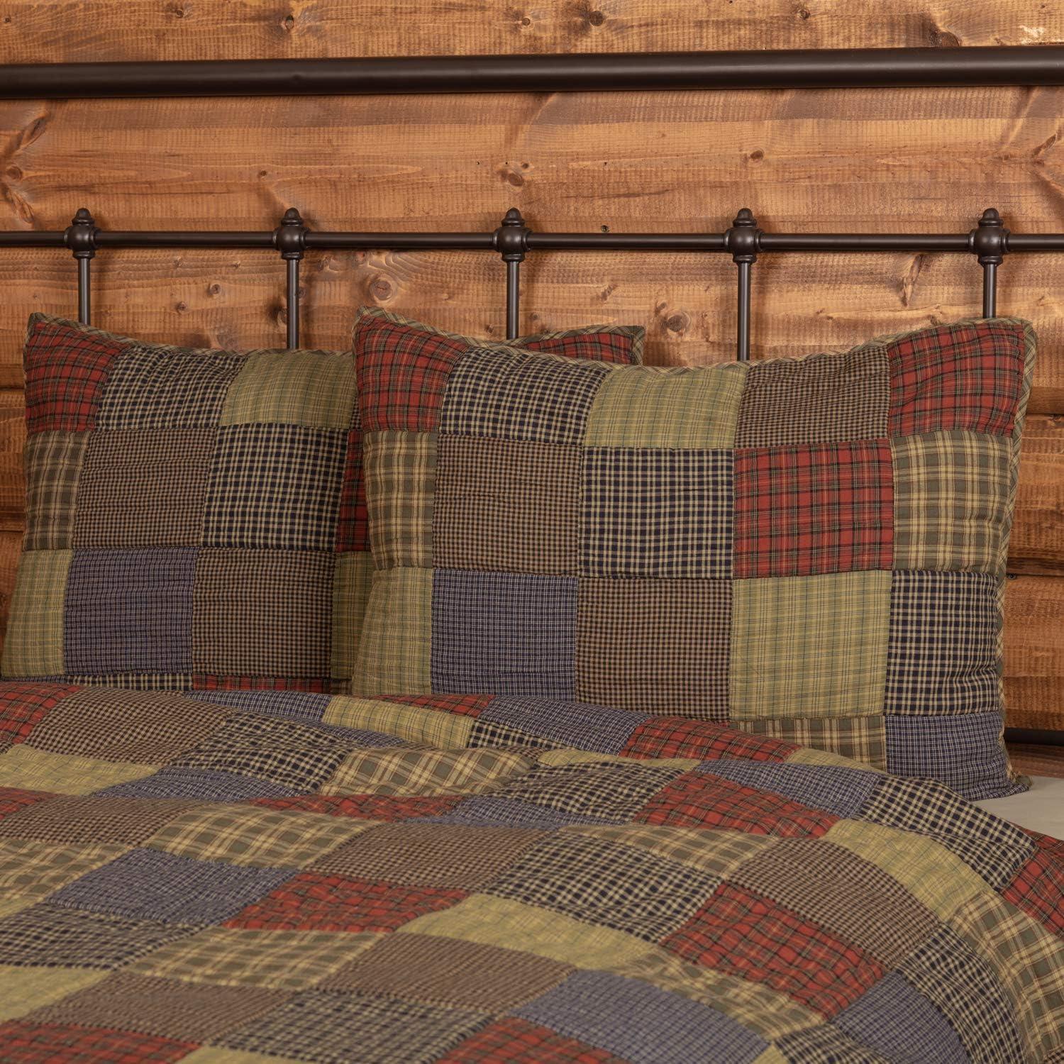 Cedar Ridge Rustic Cotton Patchwork Standard Sham