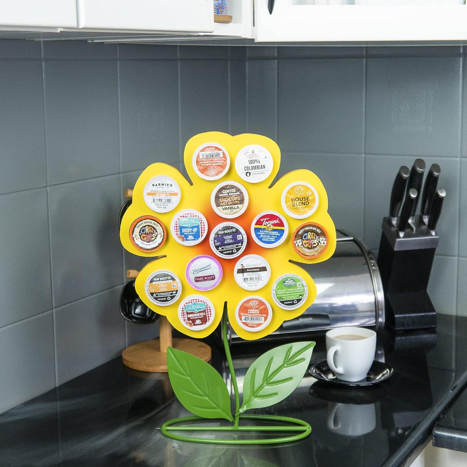 Red Heart Shaped Countertop Coffee Pod Holder for 18 K-Cups