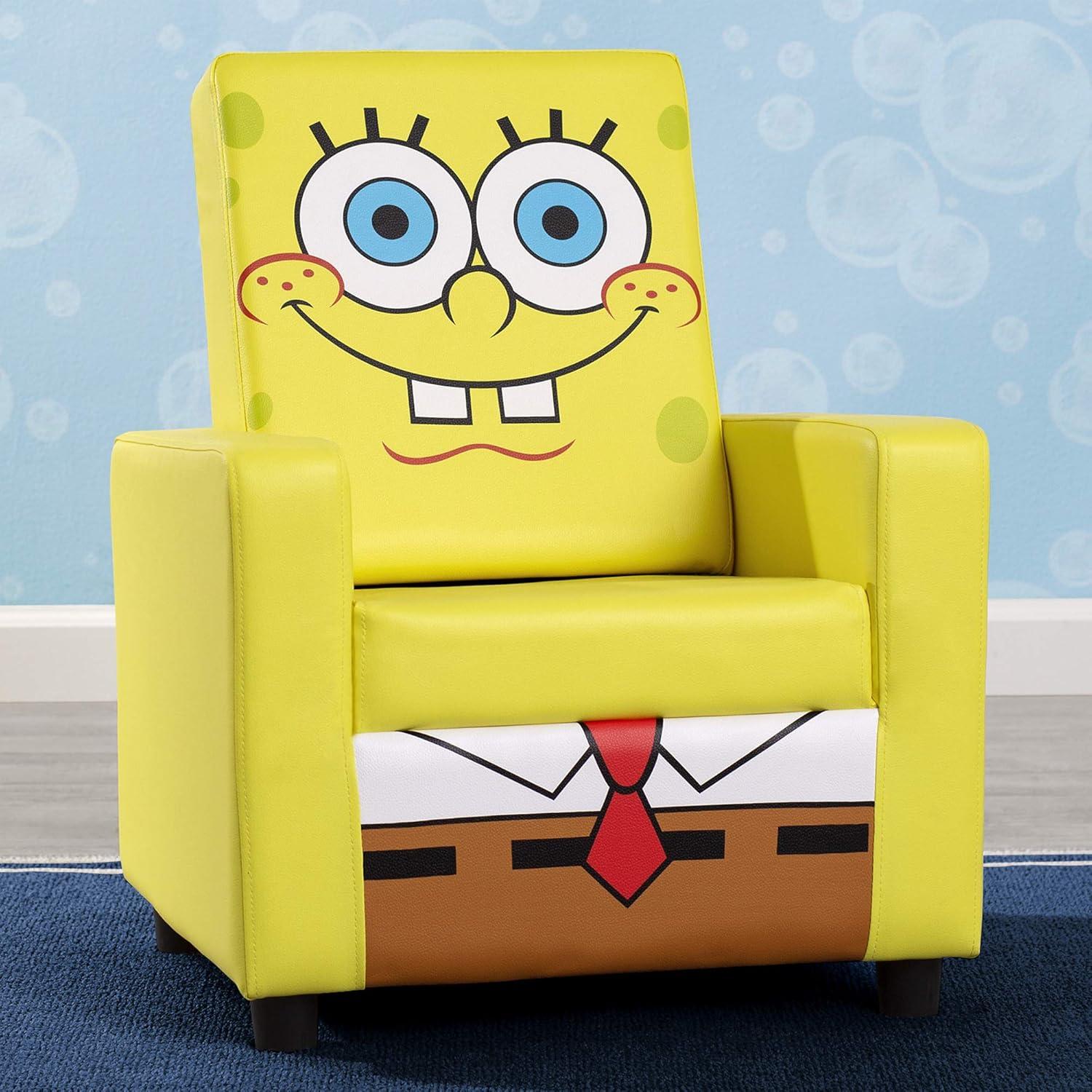 SpongeBob SquarePants High Back Upholstered Kids Desk / Activity Chair