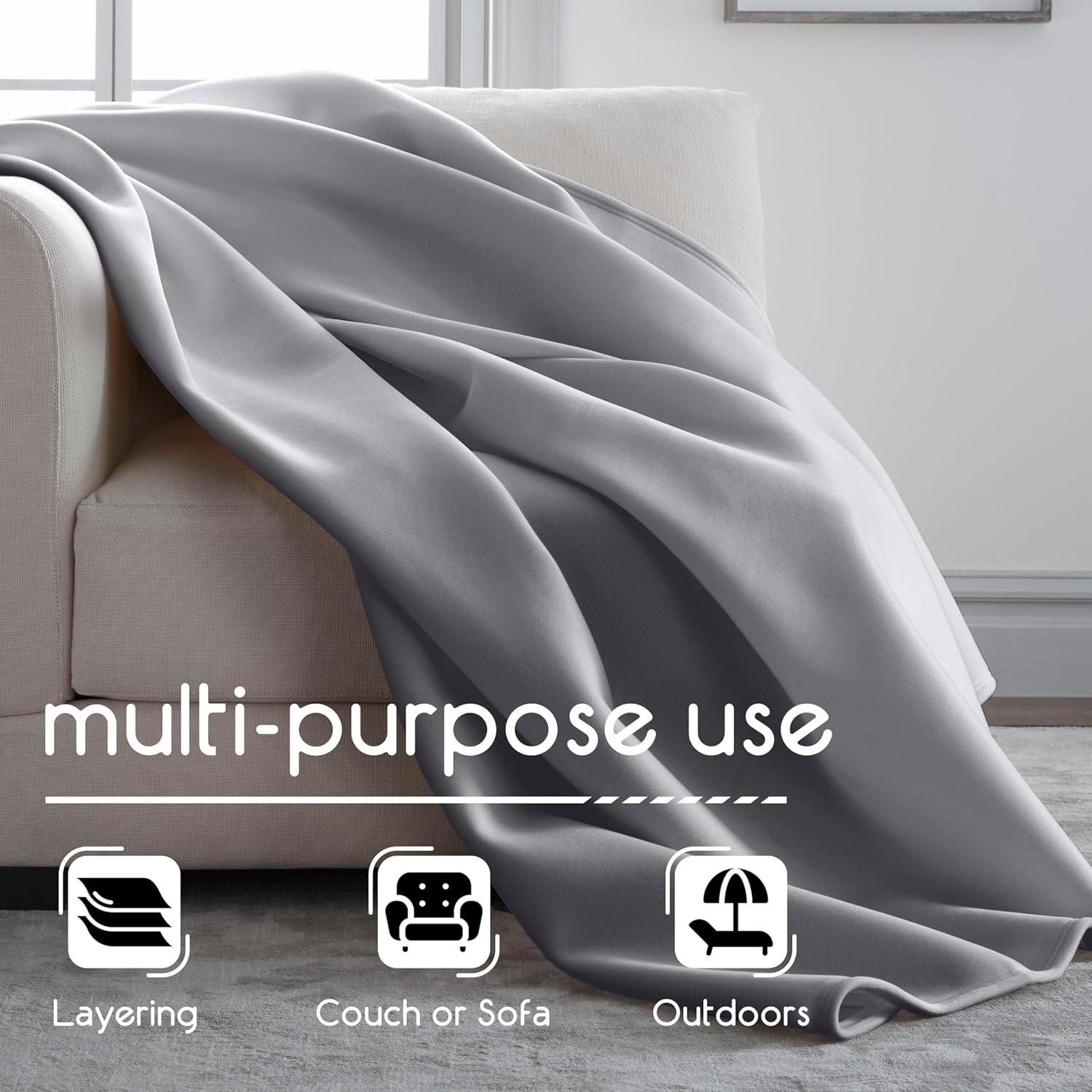 Vellux Throw Blanket, Original Blanket,  Snuggle-Ready,  Durable Machine Washable Pet Friendly, All-Season Comfort, Layering Bed Sofa Blanket, Blanket for Bed, Cozy Throw Blanket