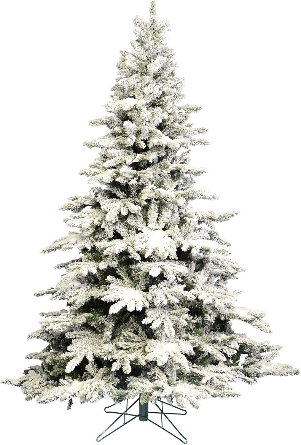 Vickerman Flocked Utica Fir Artificial Christmas Tree