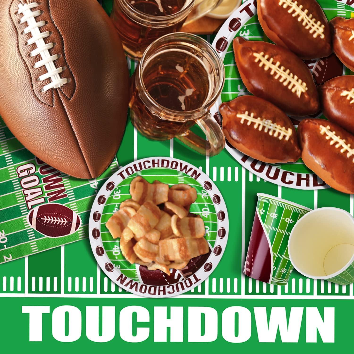 Football Tablecloth 3 Pack For Football Party Games Decoration 54 X 108Inch Touchdown Tablecover Football Decorations