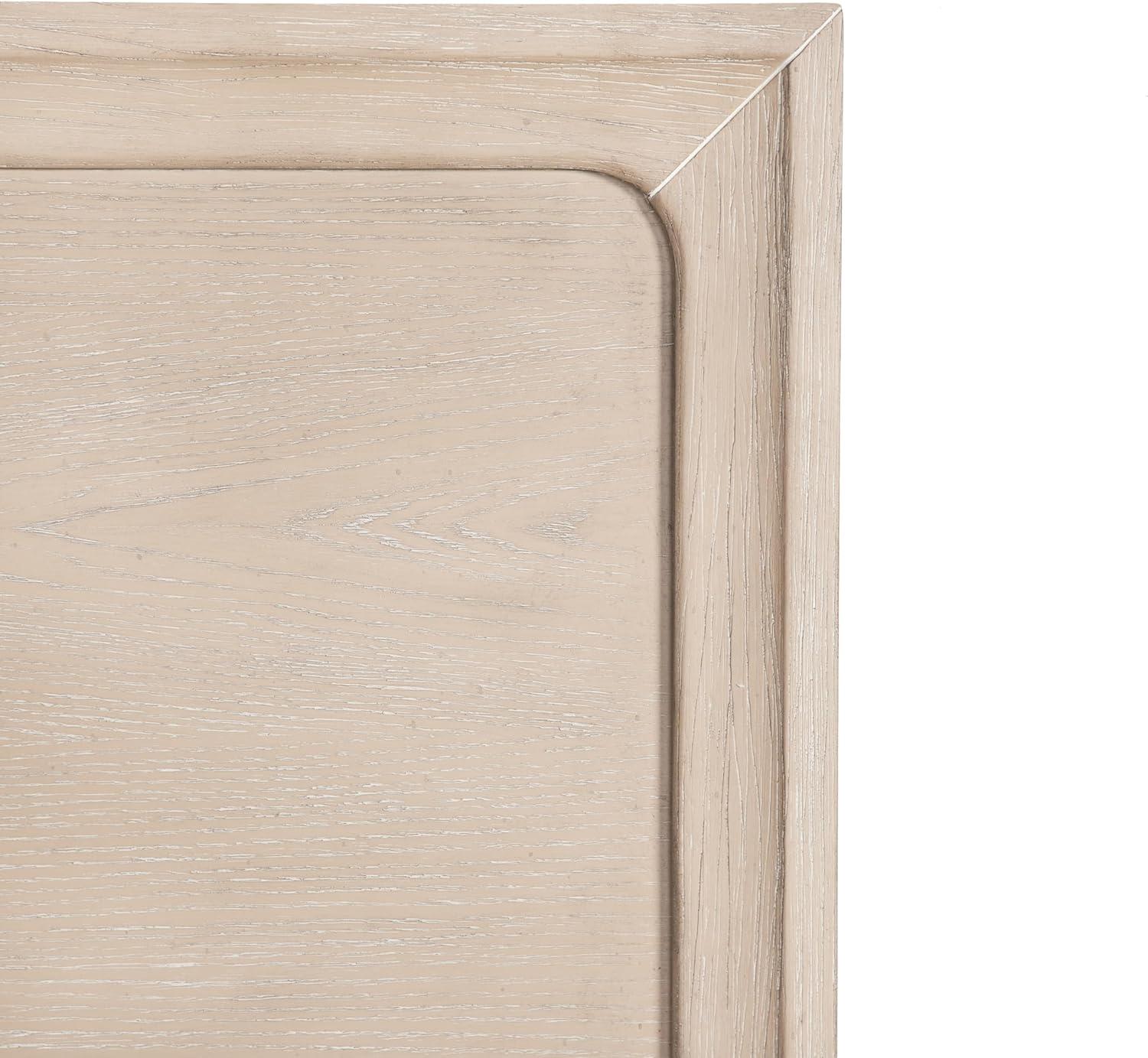 HOMES: Inside + Out 3pc Queen Neovesi Platform Bedroom Set Boho with 2 Nightstands Oak