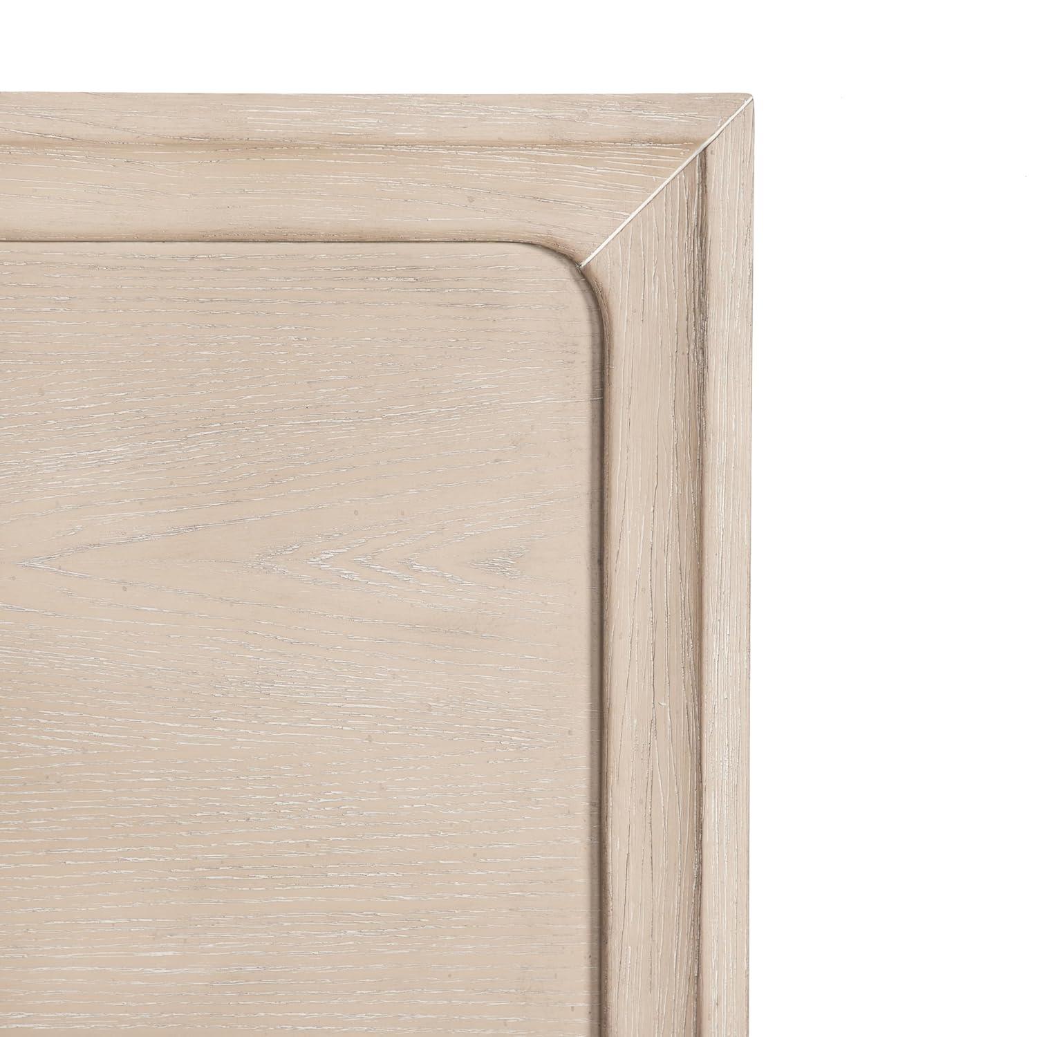 HOMES: Inside + Out 3pc Queen Neovesi Platform Bedroom Set Boho with 2 Nightstands Oak