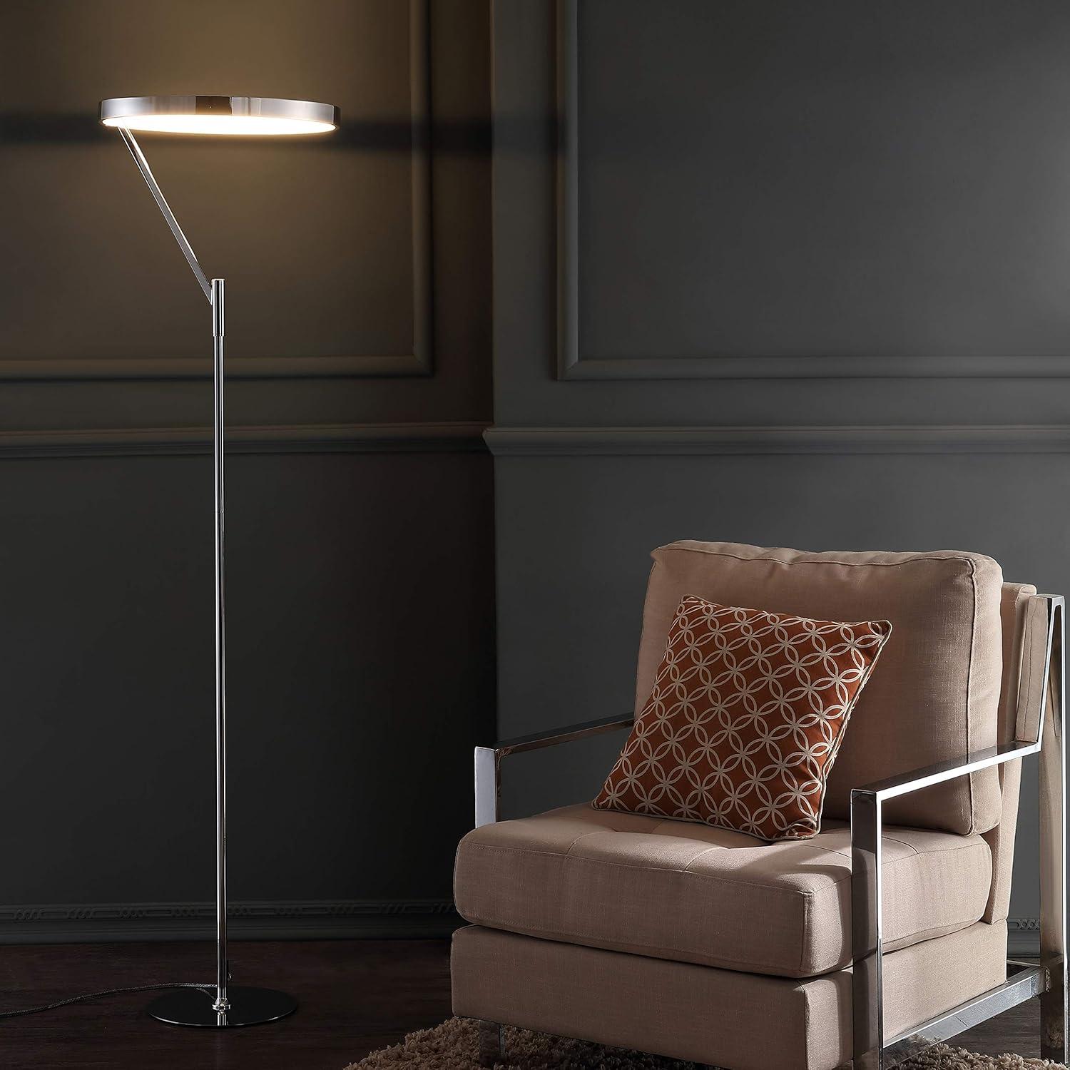 JONATHAN Y Owen Integrated LED Metal Floor Lamp