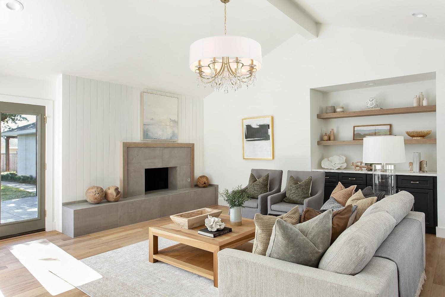 Crystorama Lighting Othello 8 - Light Chandelier in  Vibrant Gold