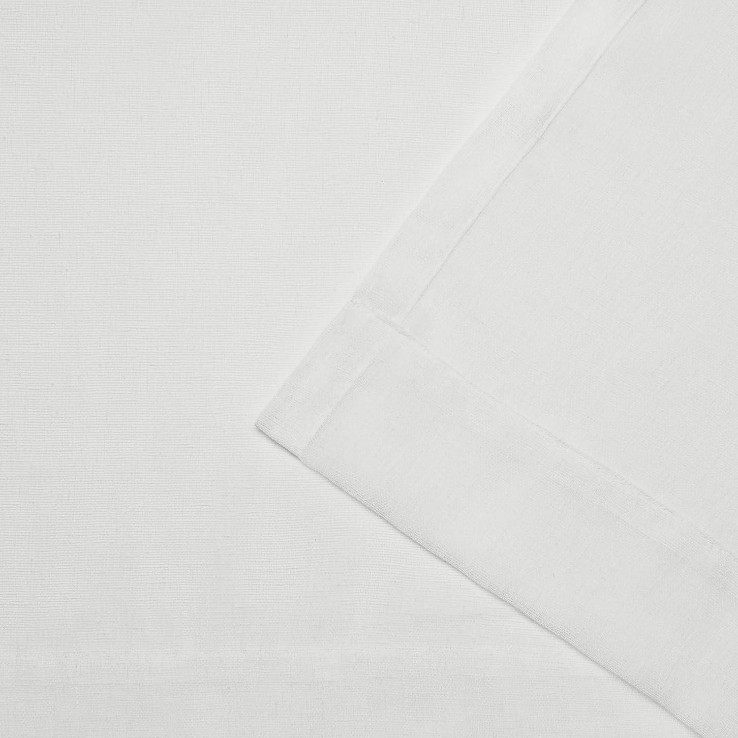 Set of 2 63"x30" Belgian Sheer Pinch Pleat Top Curtain Panel Ivory - Exclusive Home