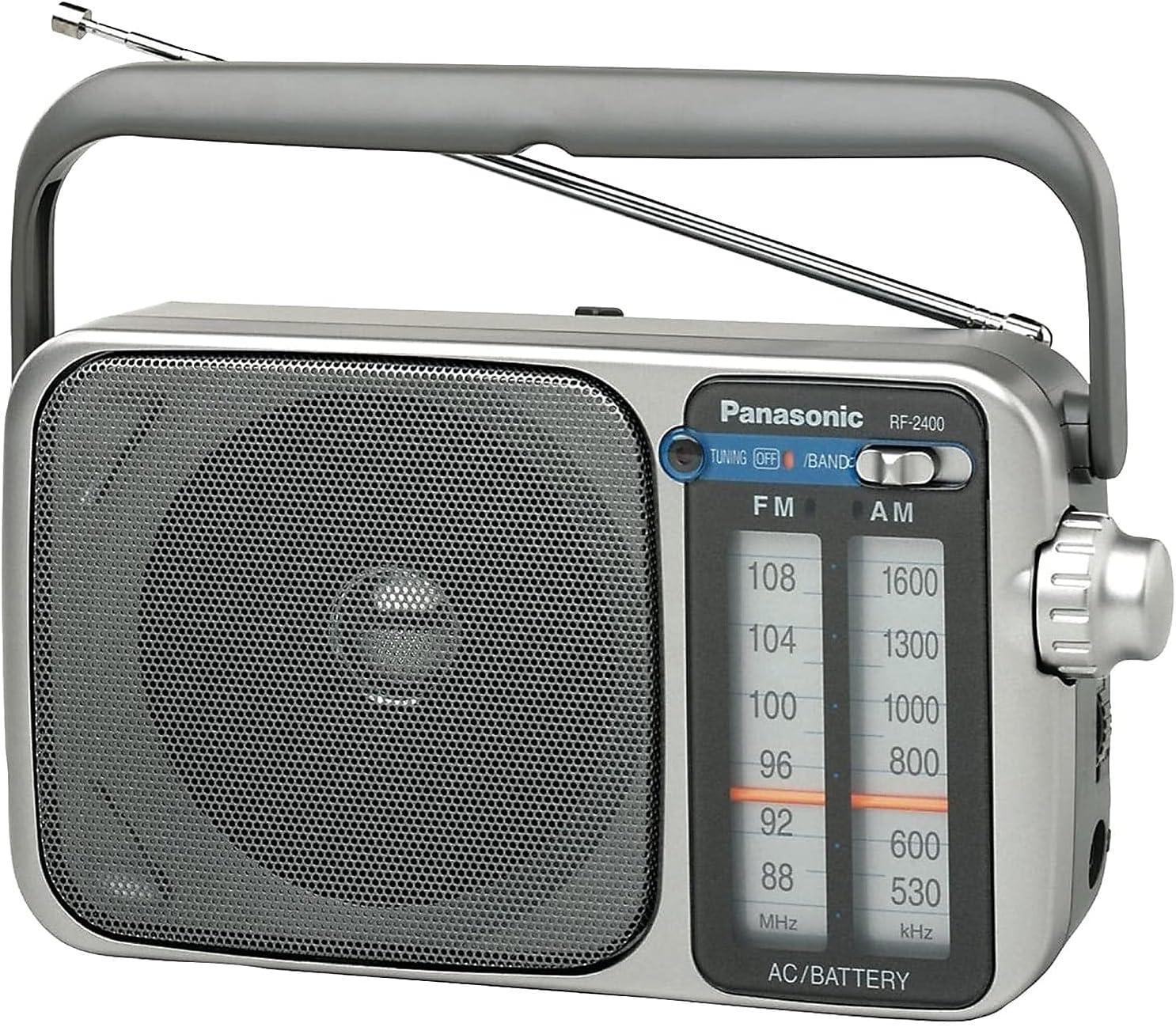 Panasonic® AM/FM AC/DC Portable Radio in Silver