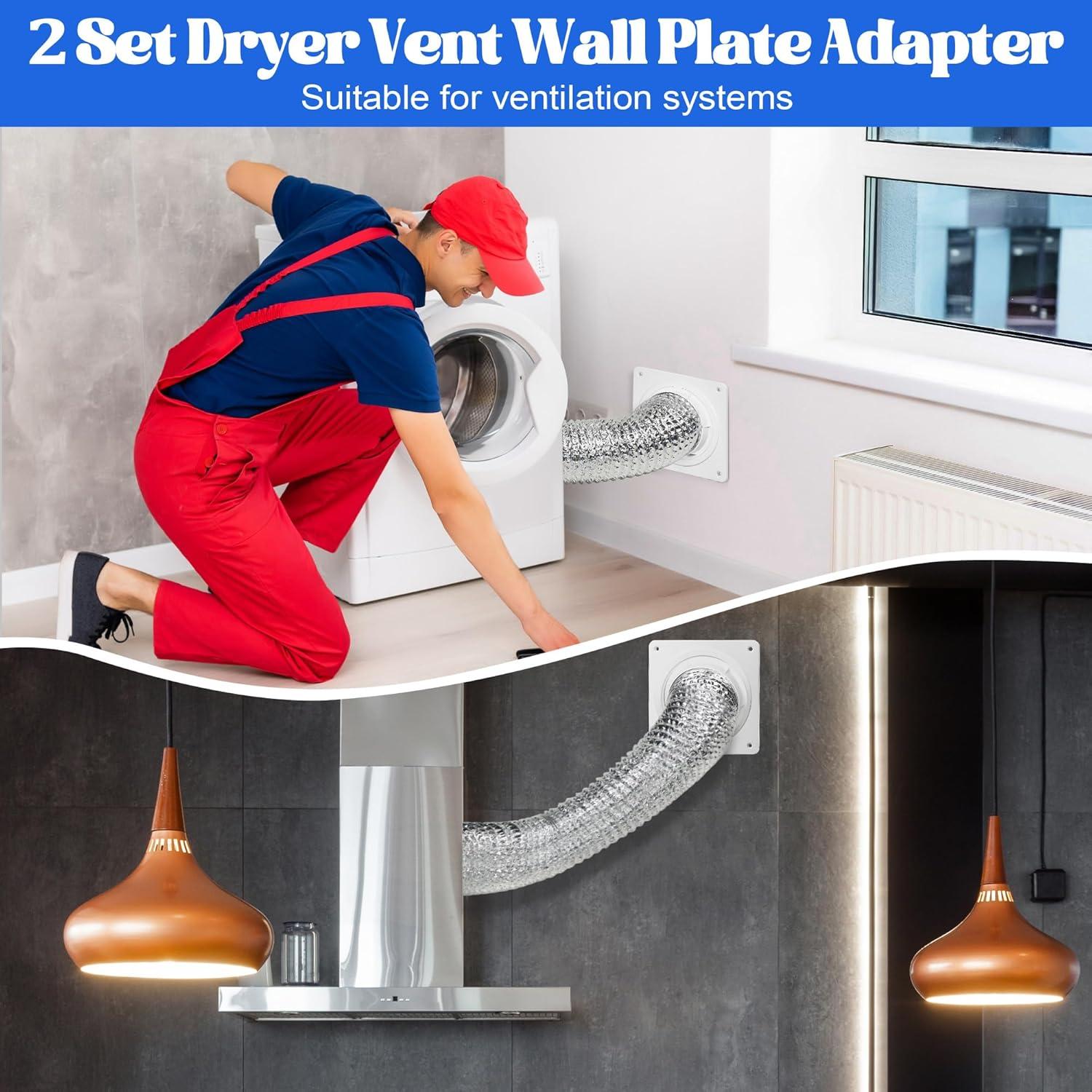 Dryer Machine Ventilation Kit Dryer Ventilation Wall Panel Connector Kit