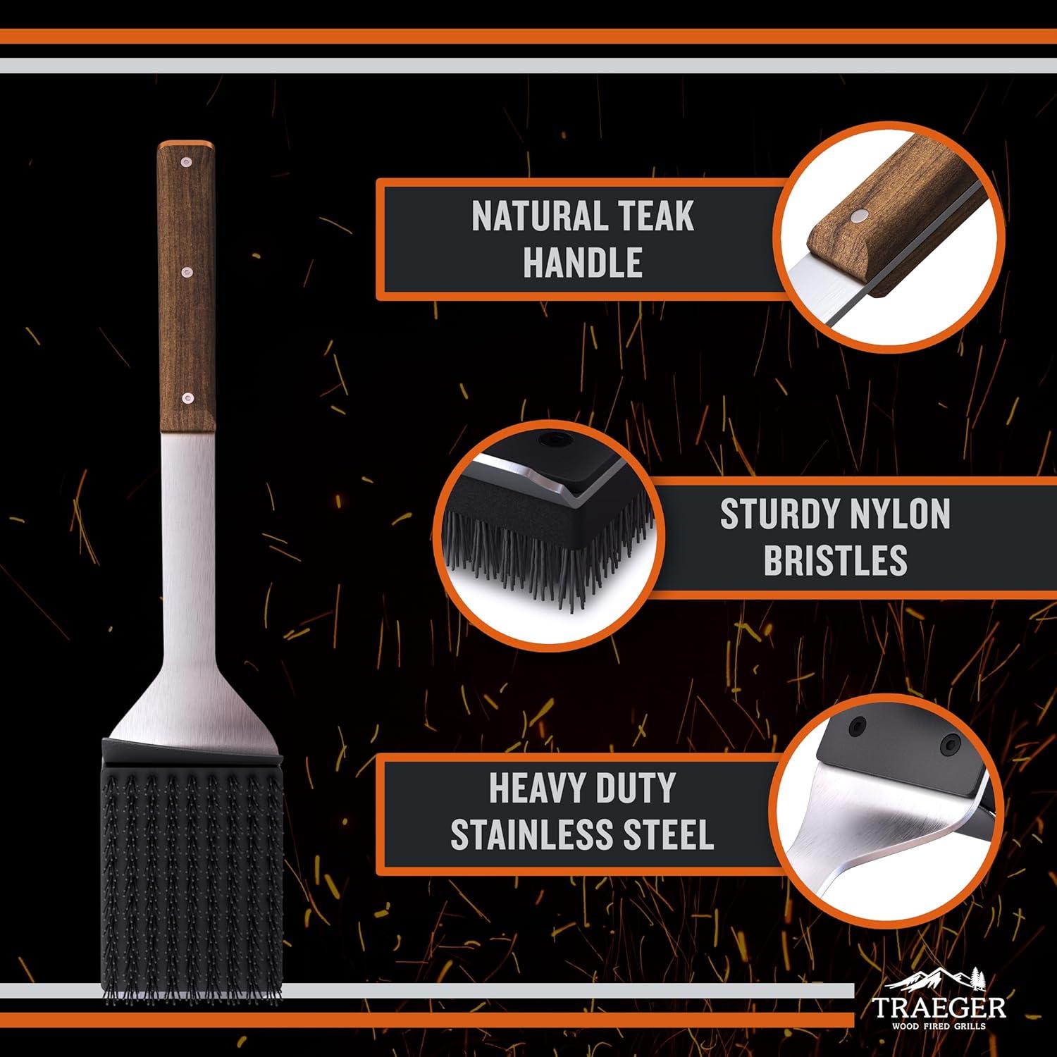 Traeger Pellet Grills Nylon BBQ Grill Cleaning Brush
