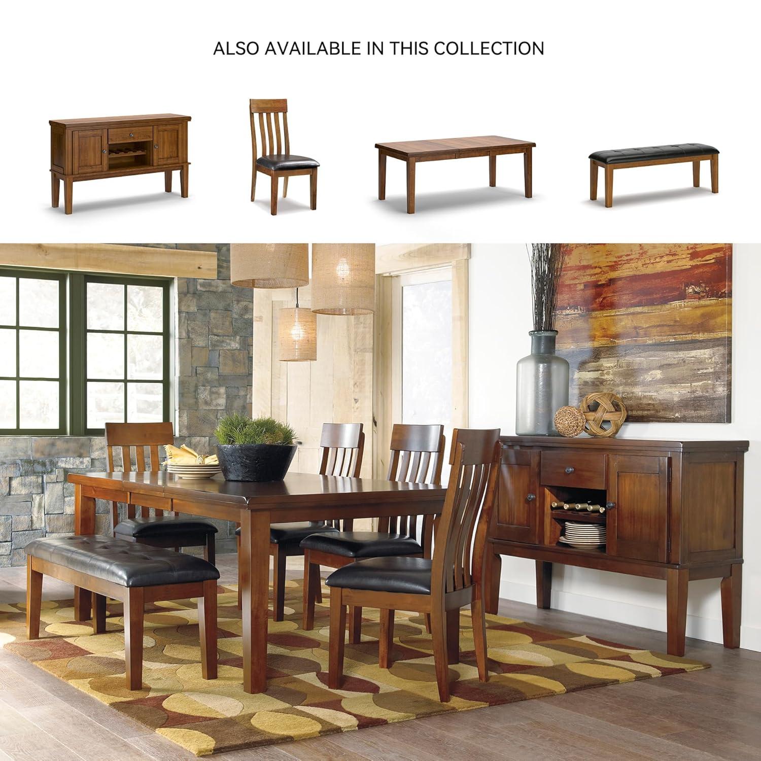 Signature Design by Ashley Ralene Rake Back Dining Room Chair, Set of 2, Brown