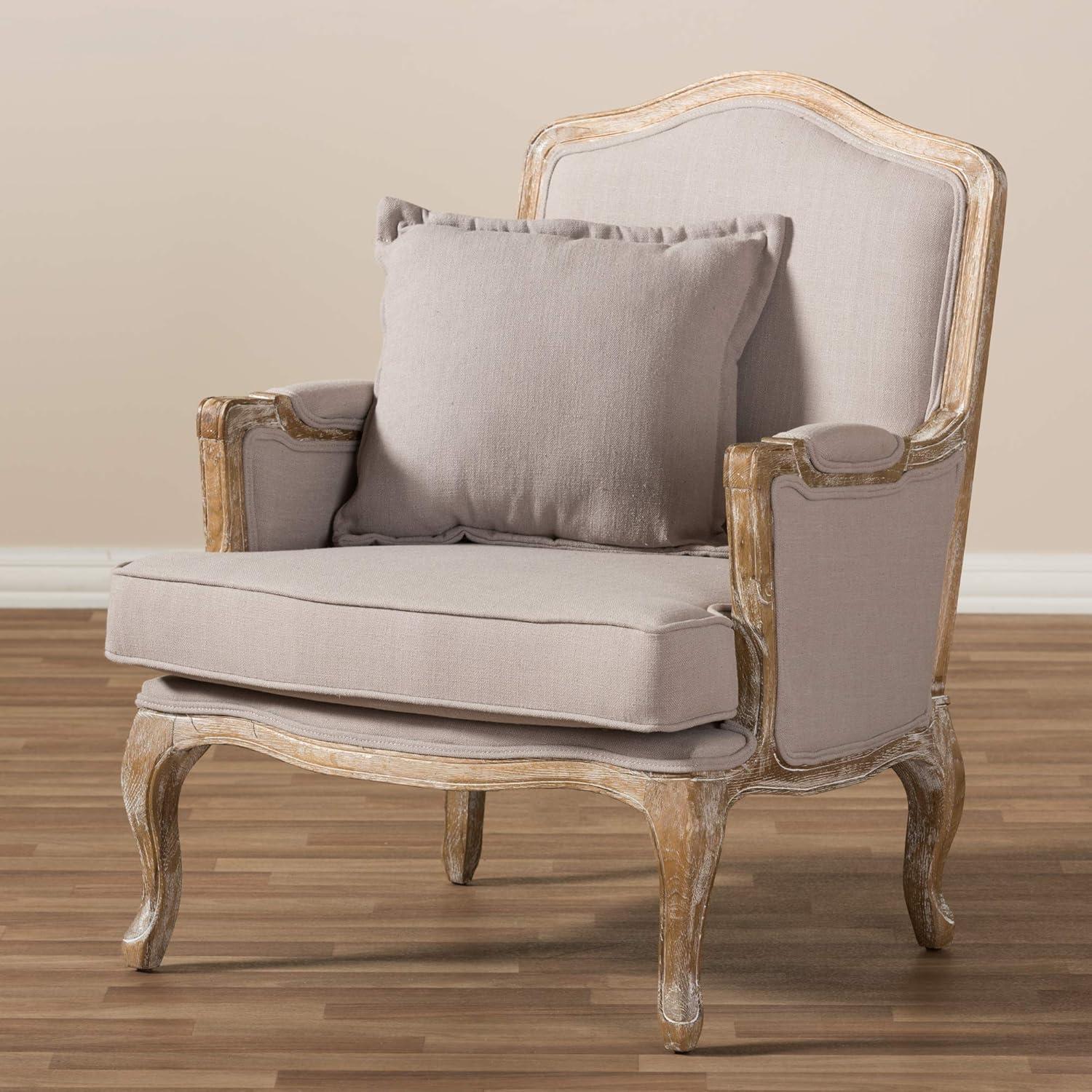 Baxton Studio Constanza Classic Antiqued French Accent Chair