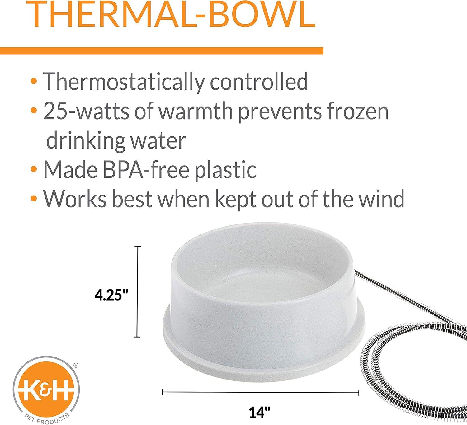 K&H Pet Products Thermal-Bowl