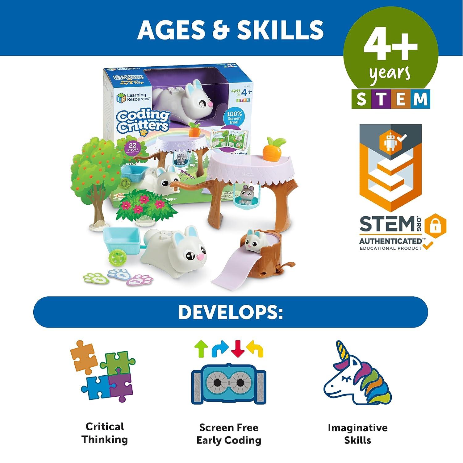 Learning Resources Coding Critters Bopper, Hip & Hop