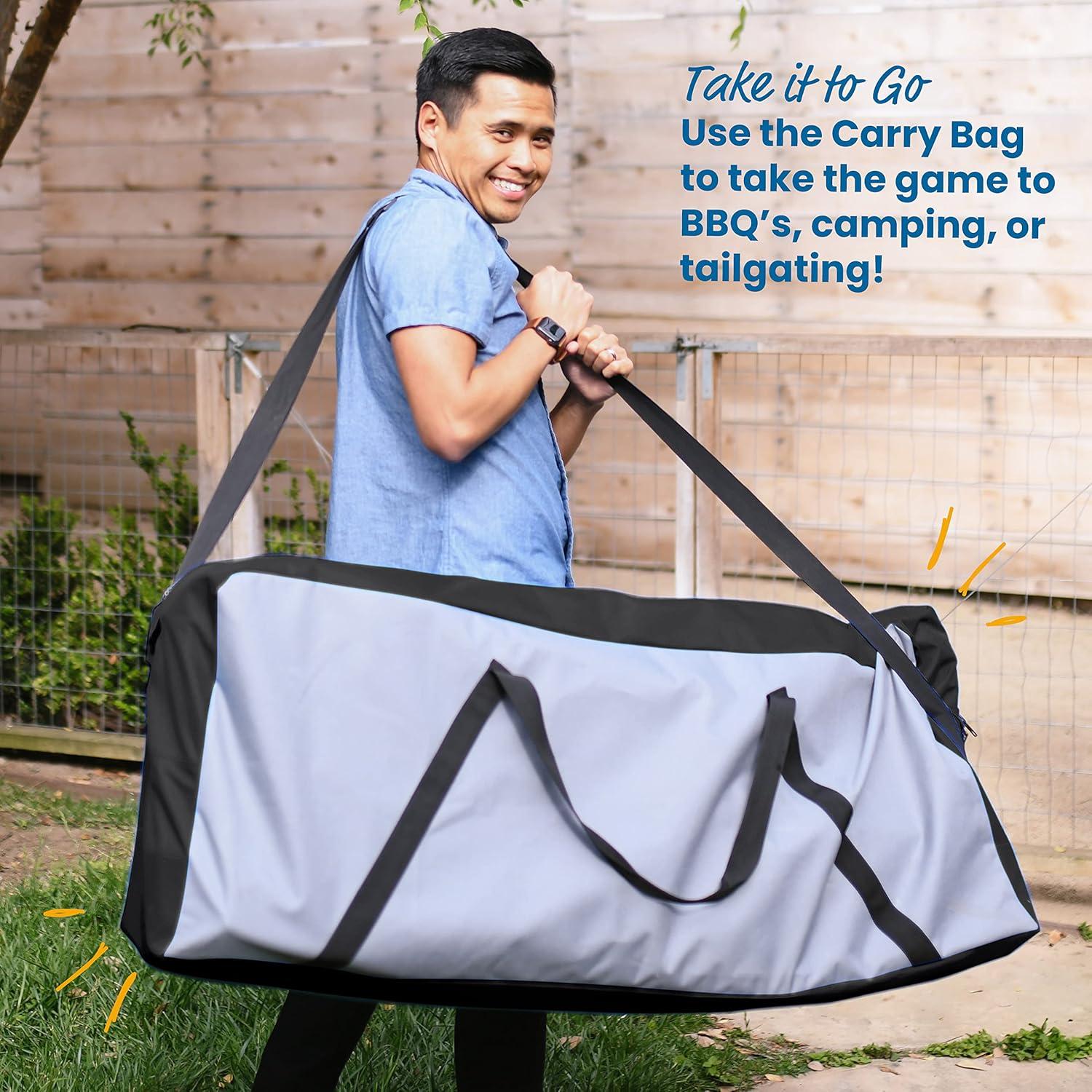 ECR4Kids ECR4Kids Jumbo 4-To-Score with Mesh Net and Carry Bag, Giant Game, Assorted
