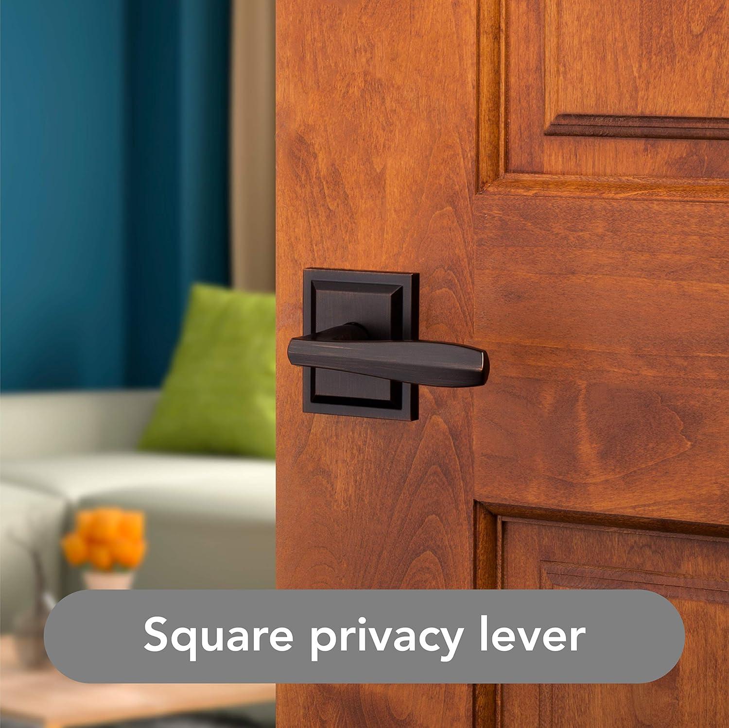 Baldwin Torrey Low Profile Rose Bed/Bath Lever in VB