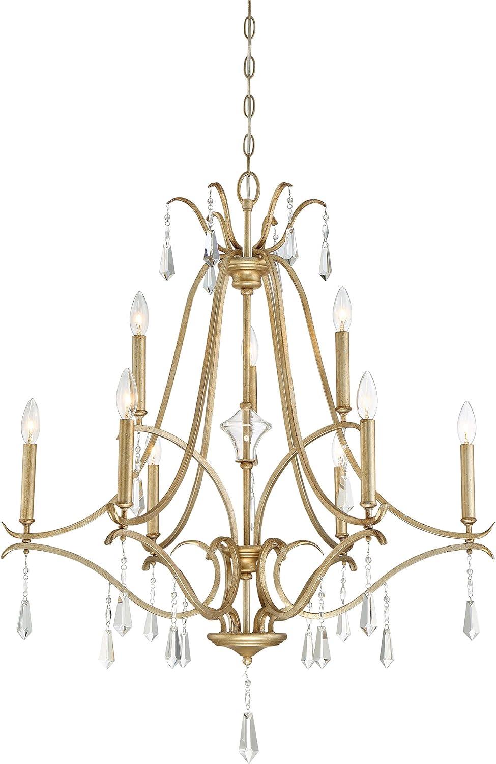 Vogan 9 - Light Dimmable Tiered Chandelier