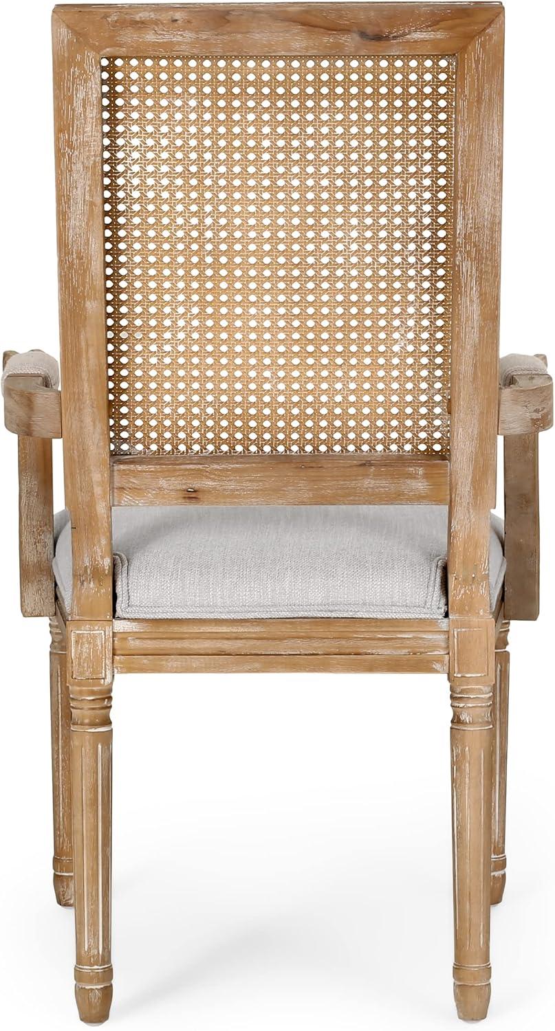 Christopher Knight Home Maria DINING CHAIR SETS, Light Grey + Natural