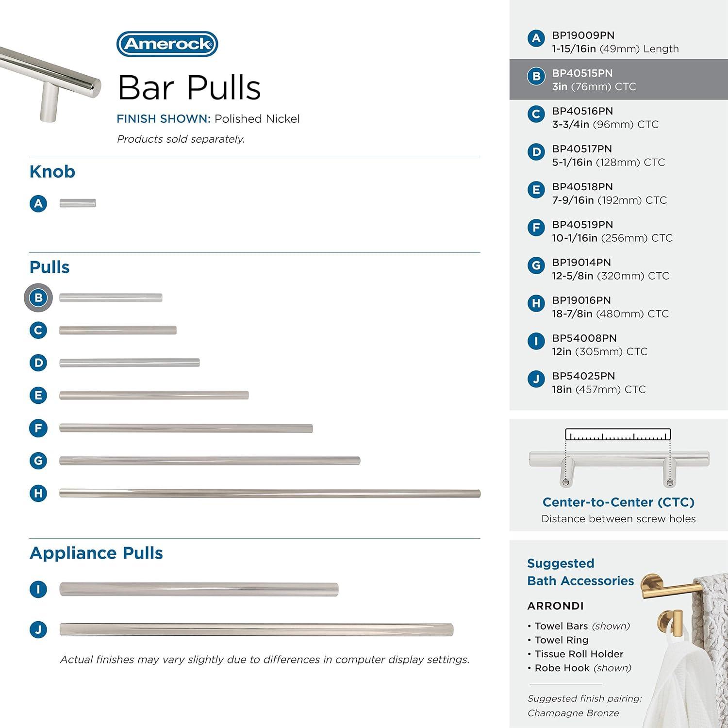 Bar Pulls Center to Center Bar Pull