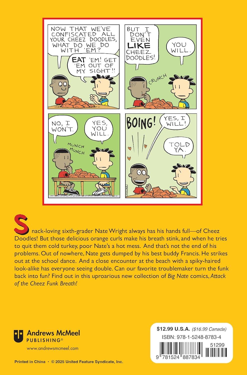 Big Nate: Attack of the Cheez Funk Breath - by Lincoln Peirce (Paperback)