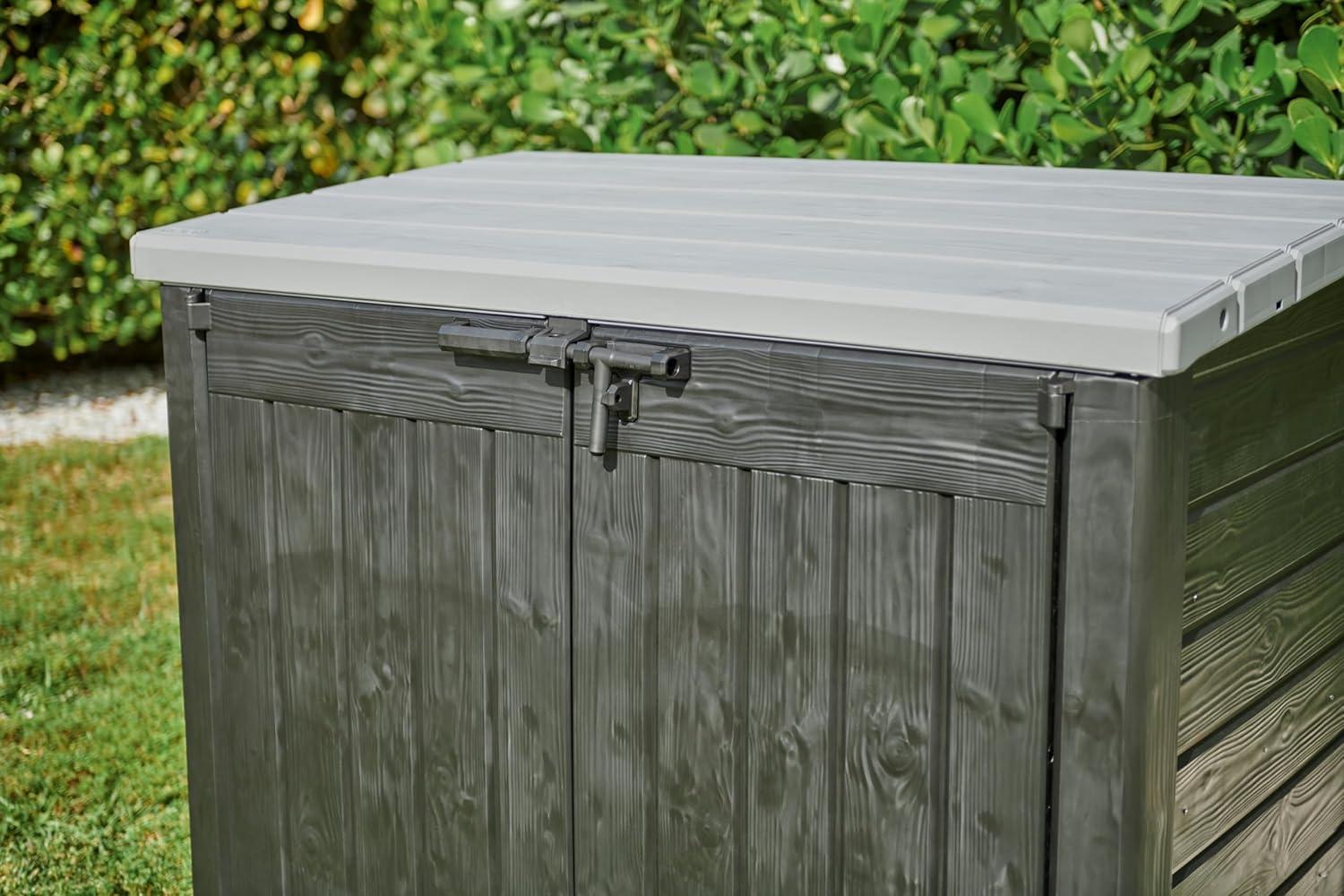 Keter Keter Store It Out Prime Durable Resin Outdoor Storage Shed With Floor and Double Doors for Garden Patio Furniture and Tools