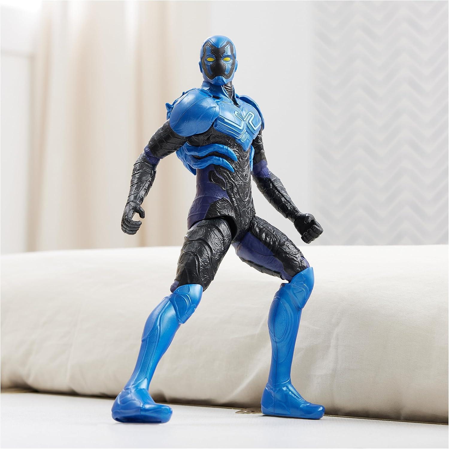 DC Comics, Hero-Mode Blue Beetle Action Figure, 12-inch, Easy to Pose, Blue Beetle Movie Collectible Superhero Kids Toys for Boys & Girls, Ages 3+