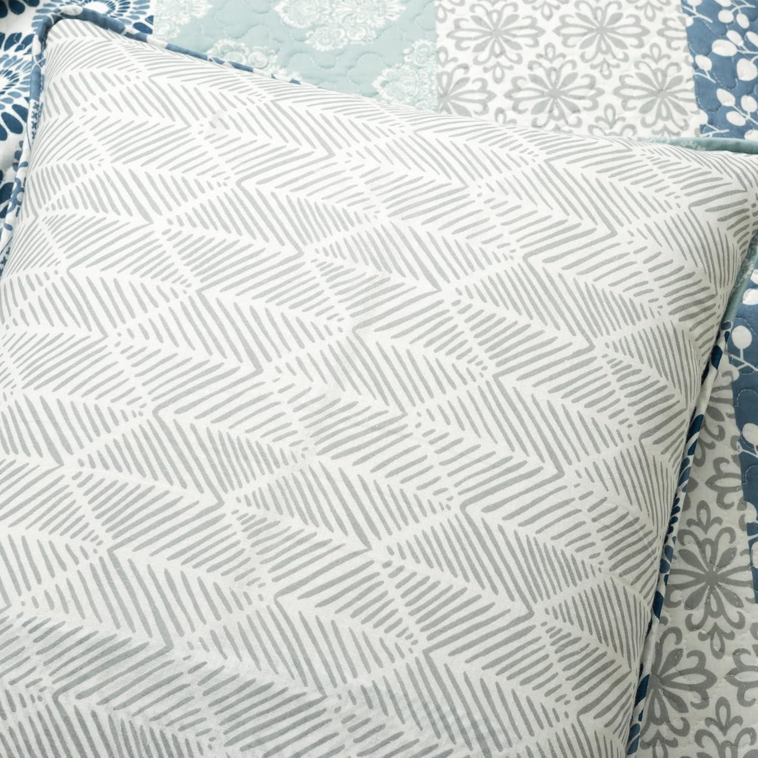 Lush Decor Bohemian 100% Cotton Reversible 3-Piece Quilt Set
