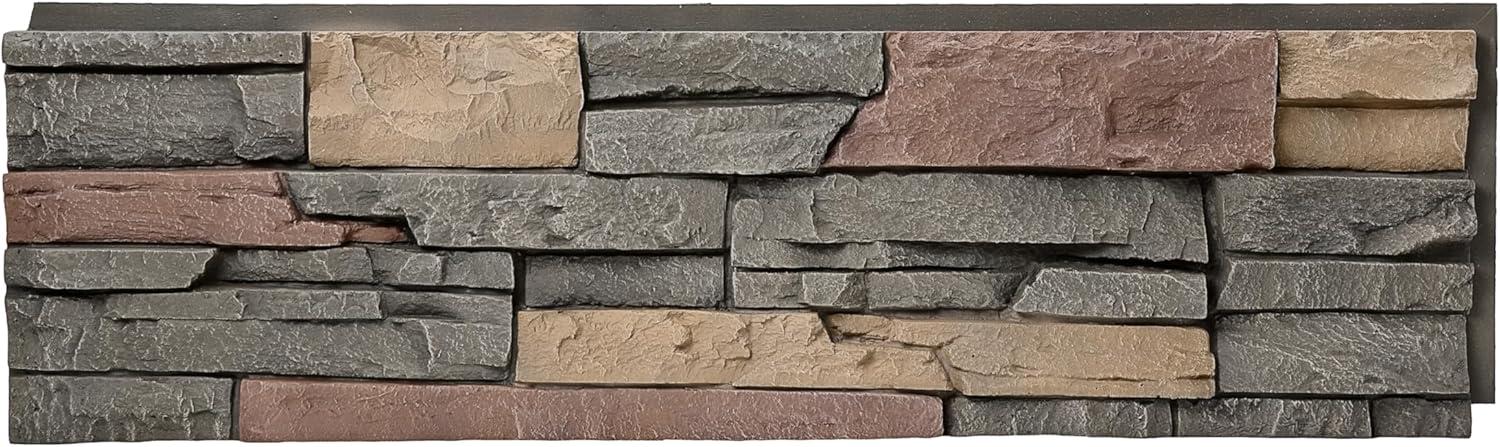 Stratford Faux Stacked Stone Wall Paneling 41" x 11.25"