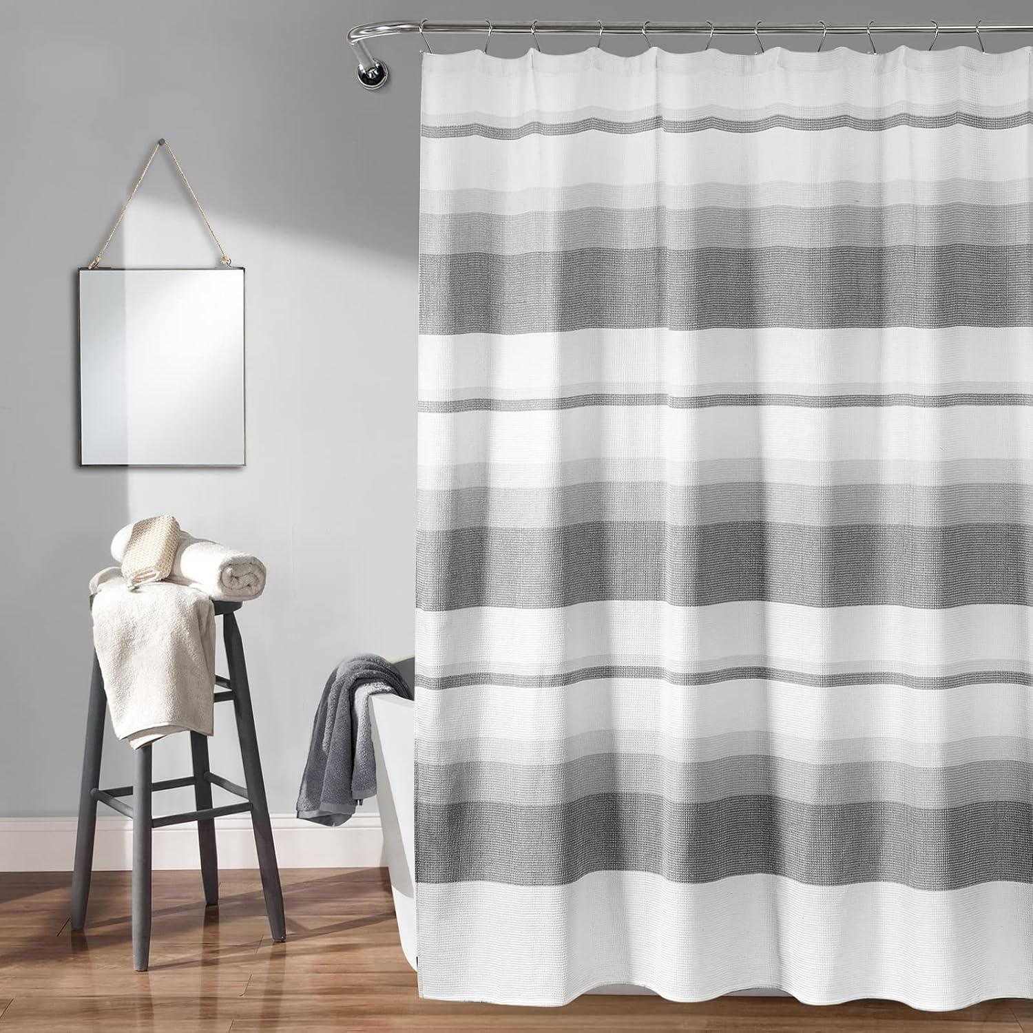 Striped Single Shower Curtain