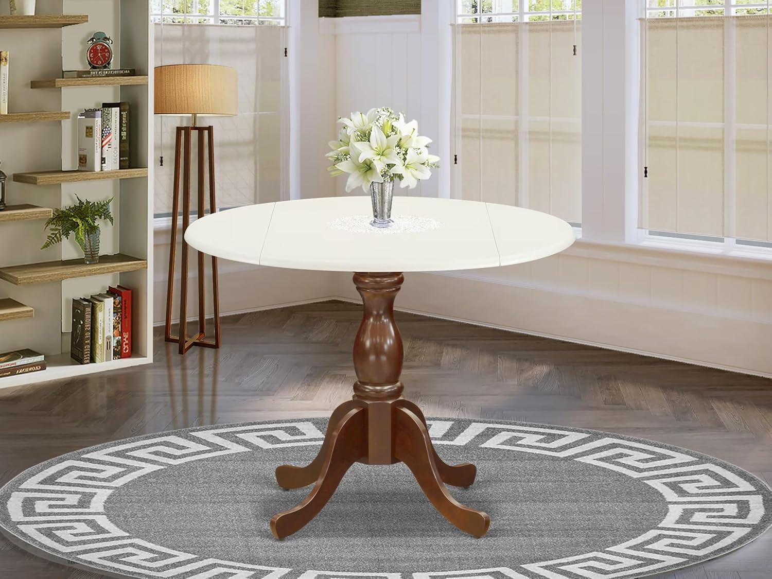 Dublin Extendable Round Solid Wood Dining Table