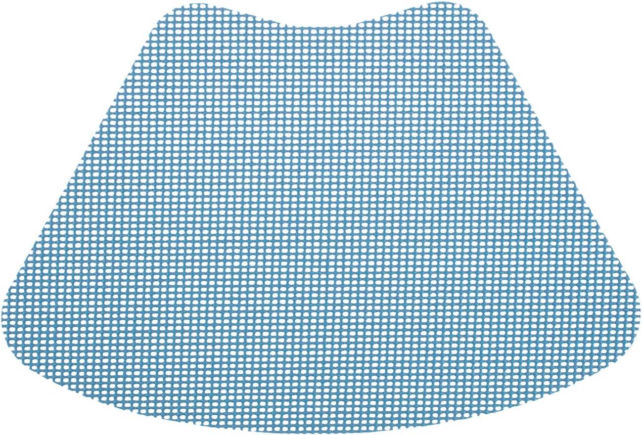 Kraftware Fishnet Wedge Placemats to Add Color to Any Round Outdoor Table (Set of 6) Niagara Blue