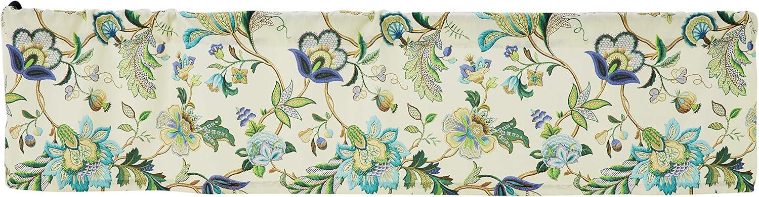 Brissac Blue Jacobean Floral 70" x 15" Polyester Valance